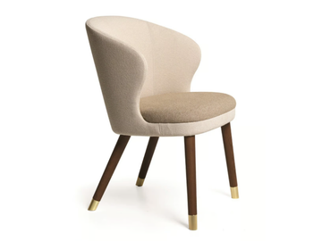 HERITAGE 02 - Upholstered chair with armrests by Very Wood - view 2